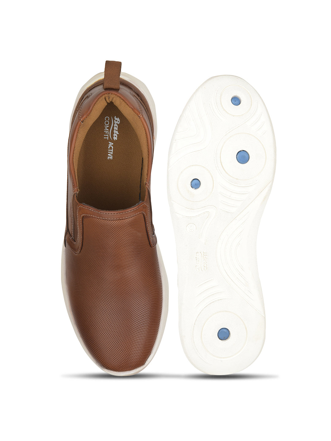 Bata Comfit Men Light Brown Casual Slip-on Shoes - Light Brown - View 4
