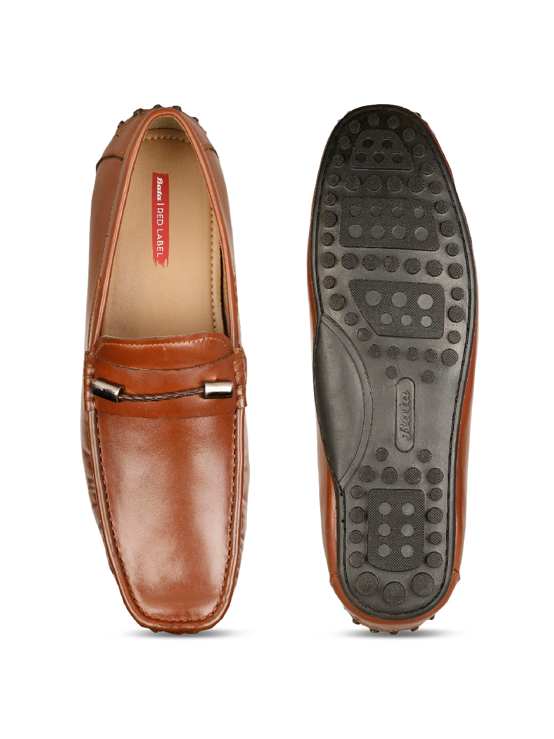 Bata Men Brown Casual Slip-on Loafers - Brown - View 4