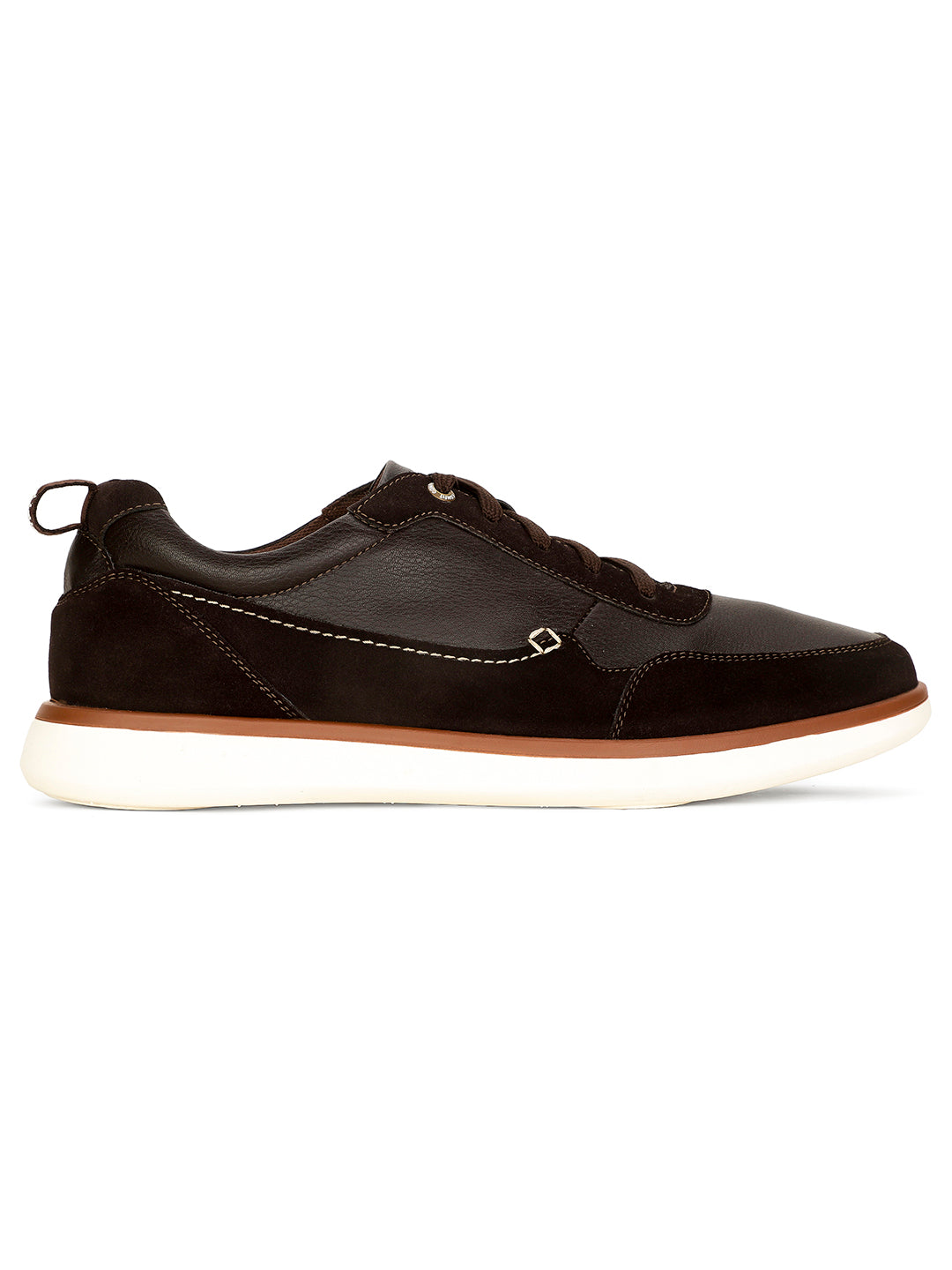 Bata Comfit Men Dark Brown Casual Lace-up Shoes - Dark Brown - View 2