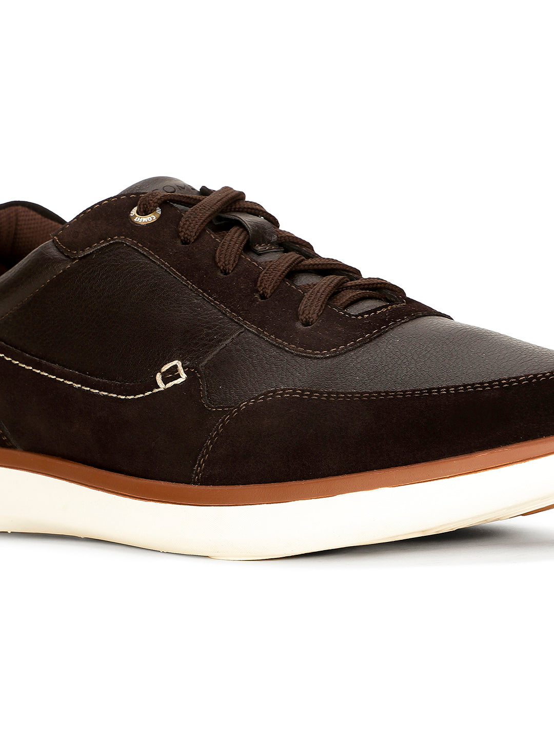 Bata Comfit Men Dark Brown Casual Lace-up Shoes - Dark Brown - View 5
