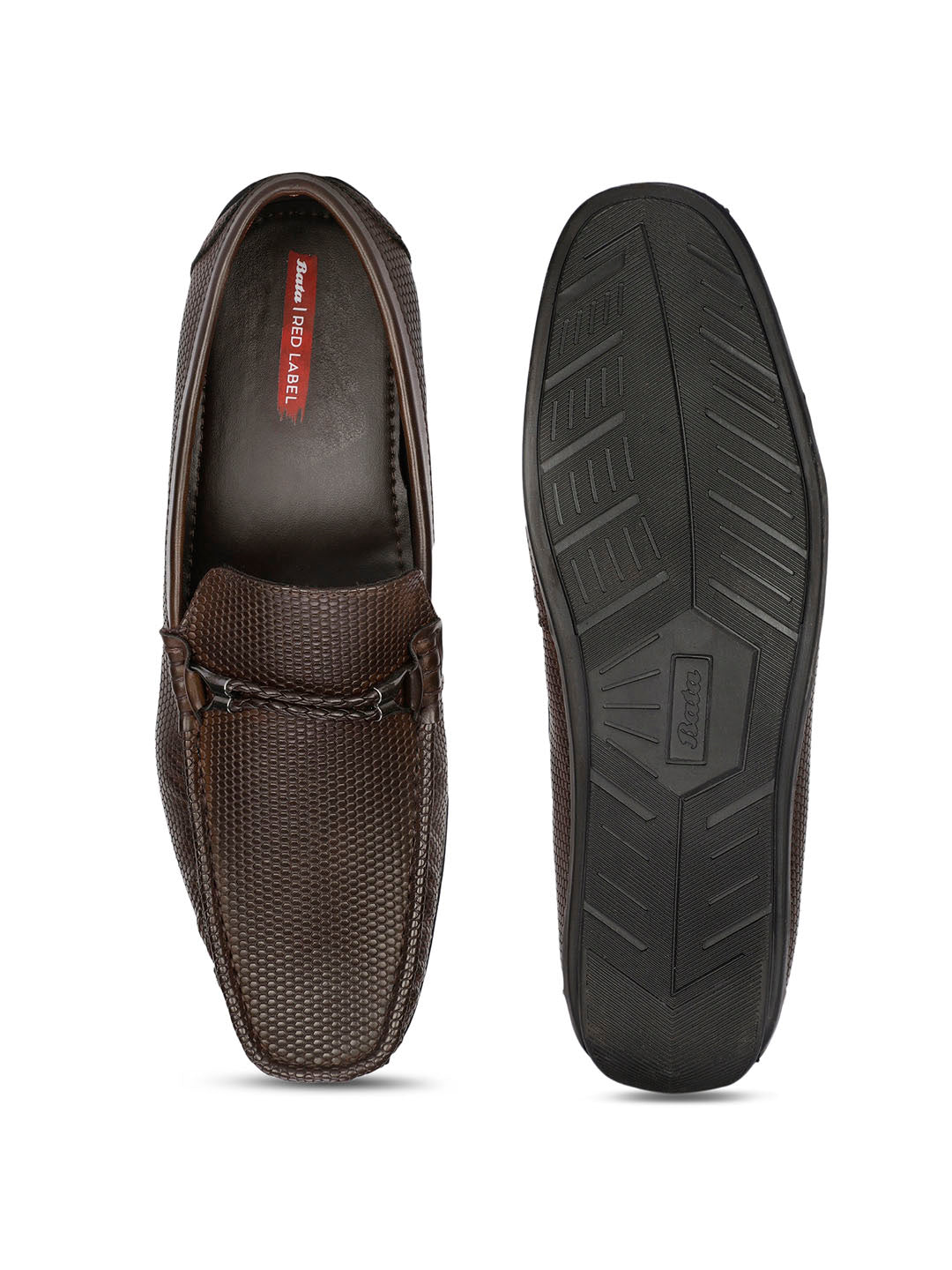 Bata Men Brown Casual Slip-on Loafers - Brown - View 4