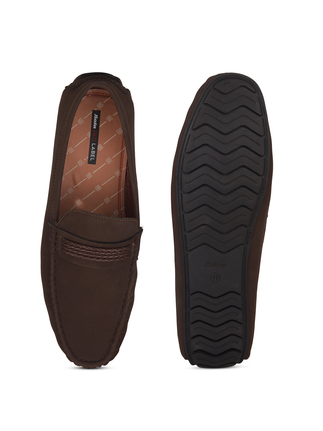Bata Men Brown Casual Slip-on Loafers - Brown - View 4