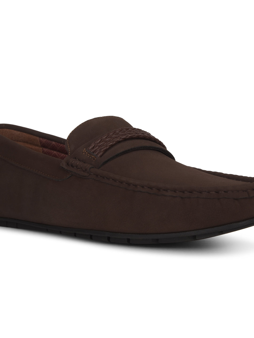 Bata Men Brown Casual Slip-on Loafers - Brown - View 5