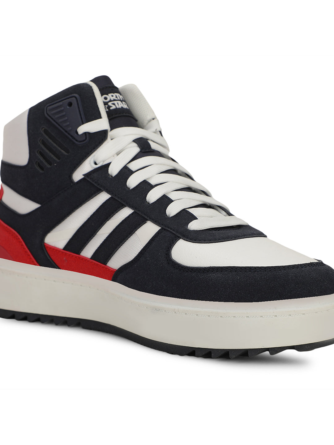 North Star Men Black Casual Ankle Length Lace-up Sneakers - Black - View 5