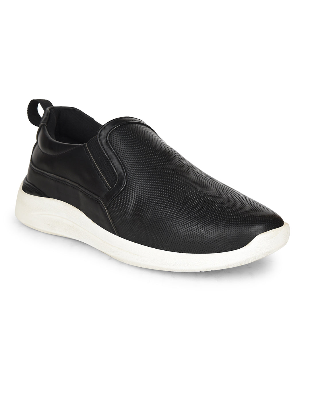 Bata Comfit Men's Black Casual Slip-on Shoes - Black