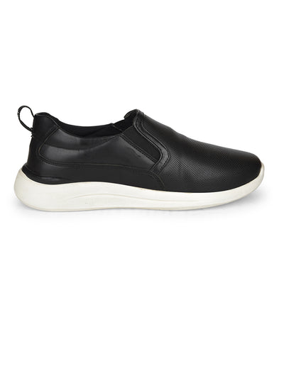 Bata Comfit Men's Black Casual Slip-on Shoes - Black