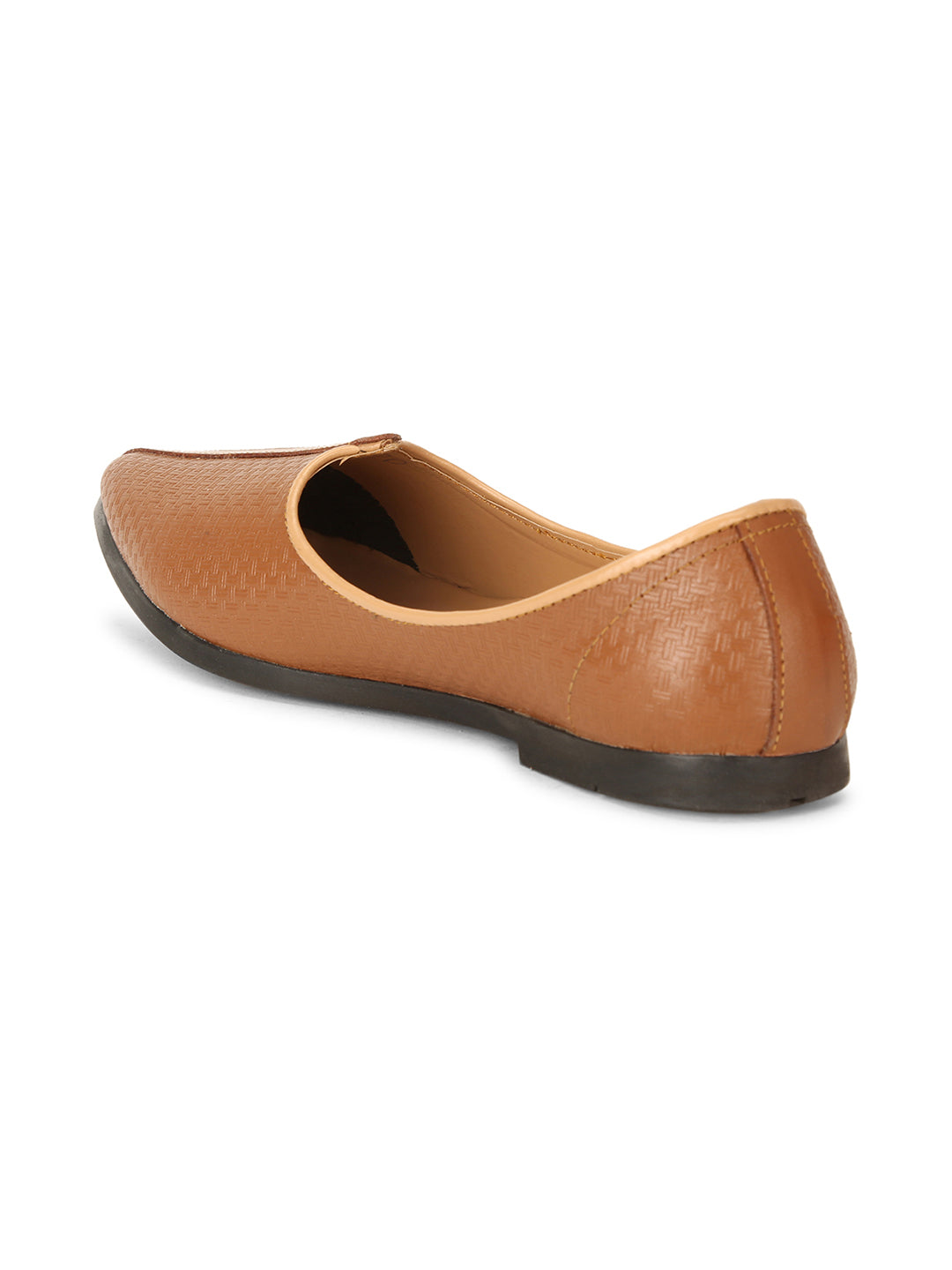 Bata Men Light Brown Traditional Slip-on Mojari - Light Brown - View 2