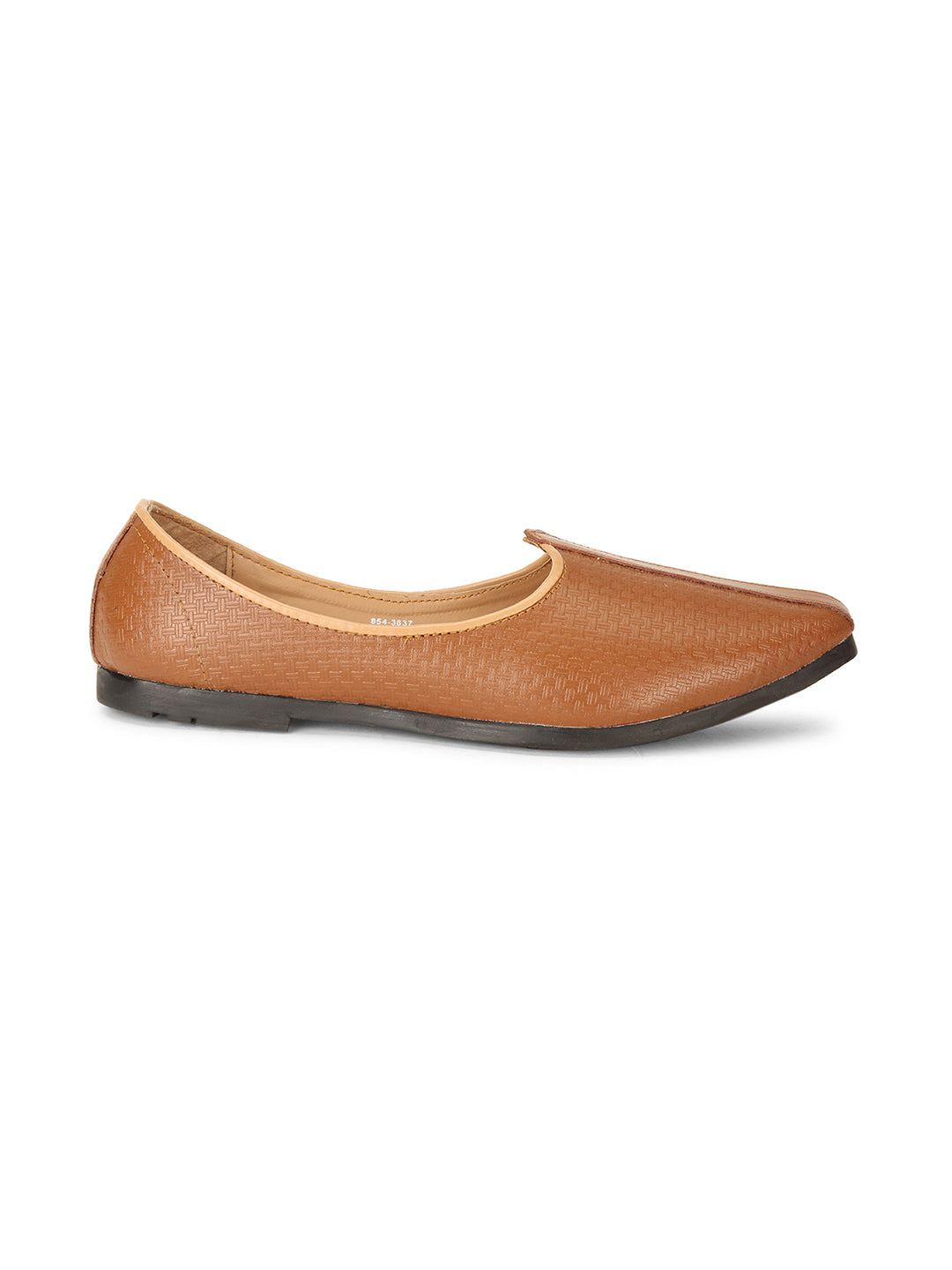Bata Men Light Brown Traditional Slip-on Mojari - Light Brown - View 3