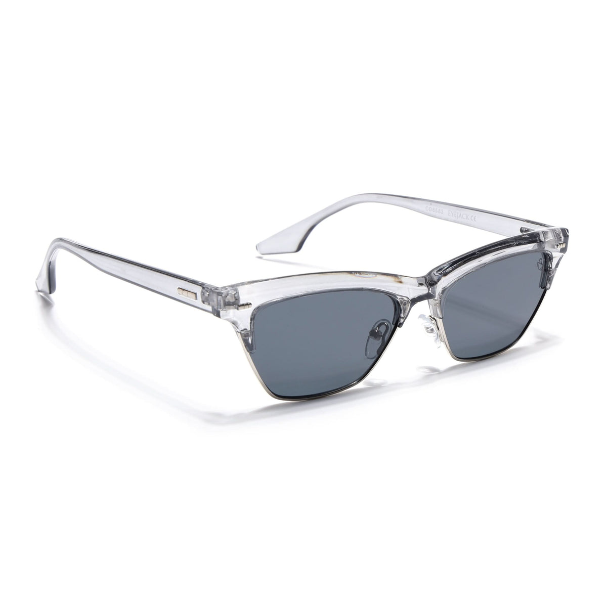 Eyejack Grey Cateye Sunglasses for Men and Women - Style 1250 - view 2