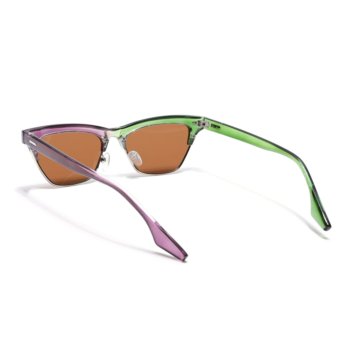 Eyejack Green & Purple Cateye Sunglasses for Men and Women - view 4