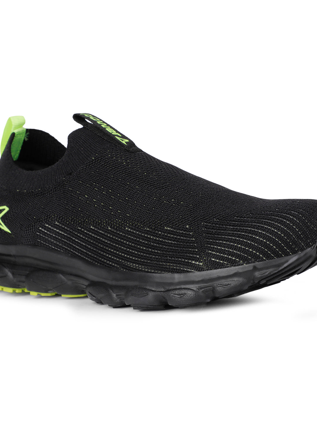 Power Men Black Slip-on Sports Shoes - Black - View 5