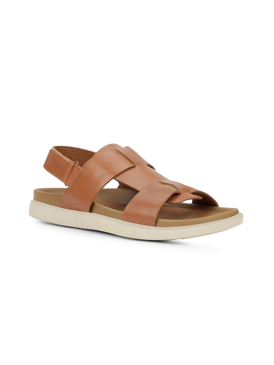 Bata Men Tan Casual Backstrap Sandal - Tan - View 1