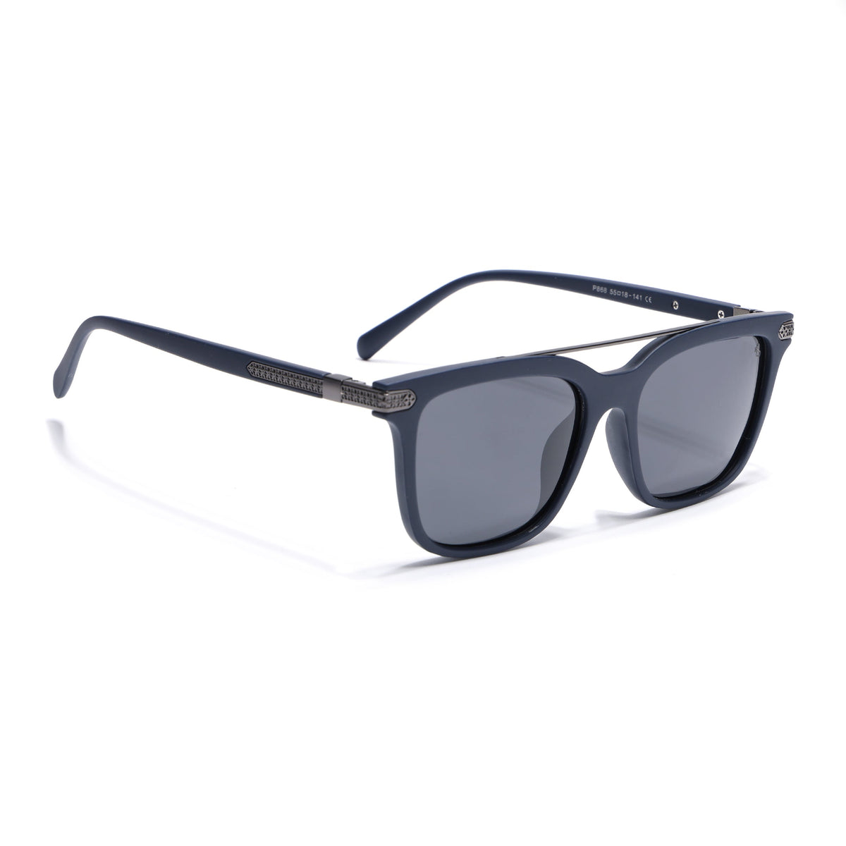 Eyejack Blue Wayfarer Sunglasses for Men and Women - Style 2138 - view 2
