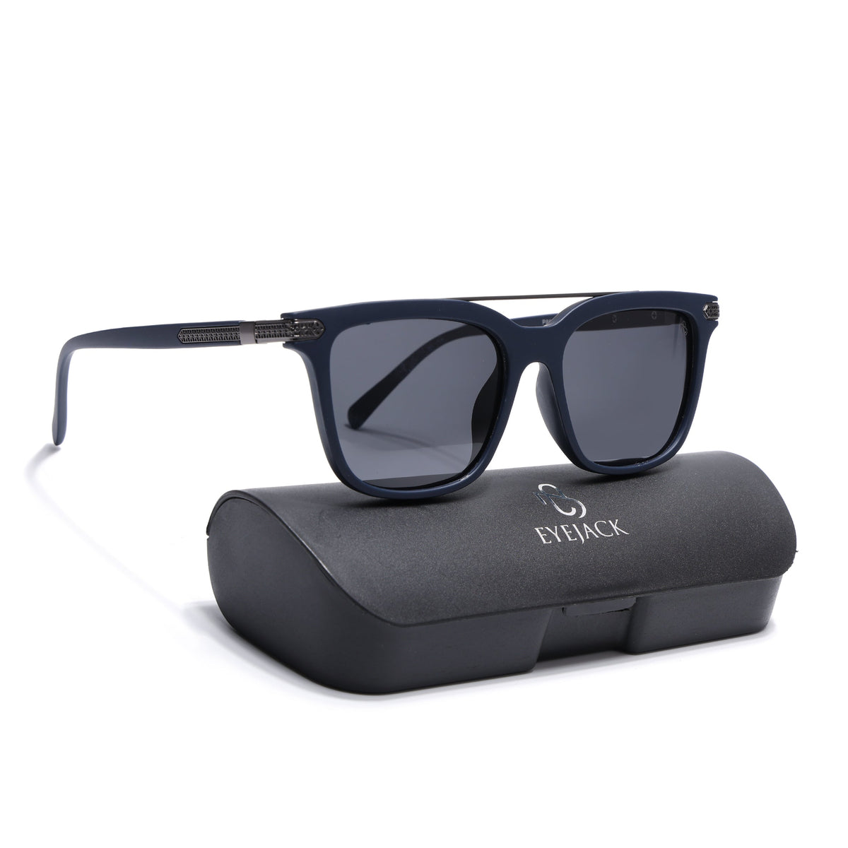 Eyejack Blue Wayfarer Sunglasses for Men and Women - Style 2138 - with box packaging
