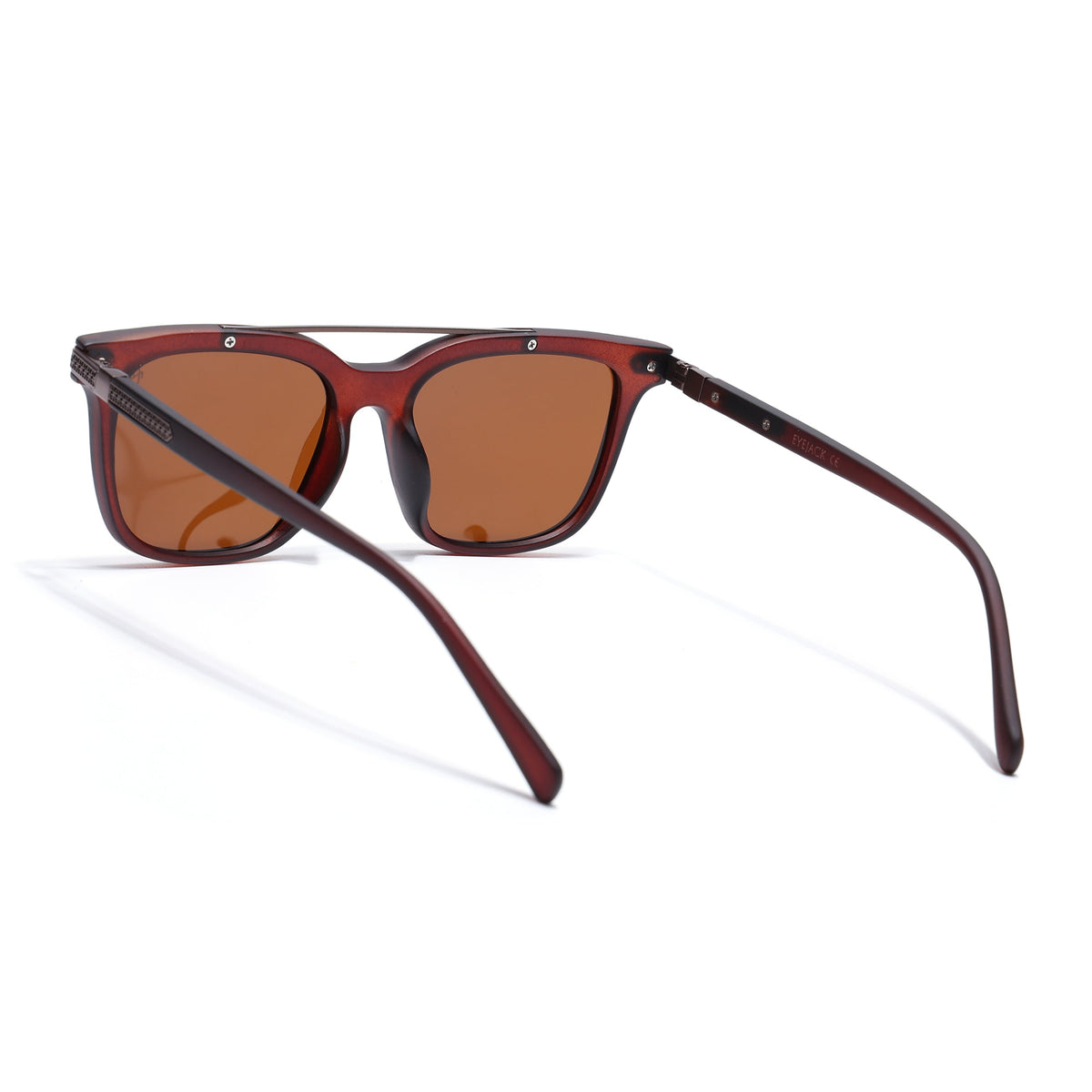 Eyejack Brown Wayfarer Sunglasses for Men and Women - Style 2139 - view 6
