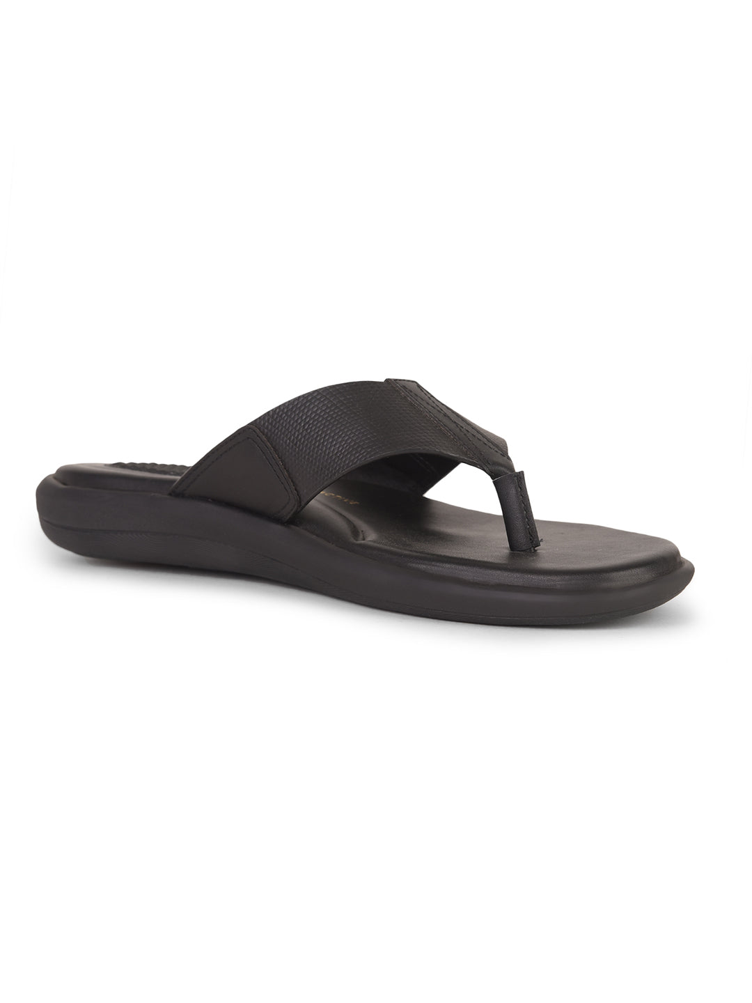Bata Comfit Men Black Casual Thong Sandal - Black - View 1