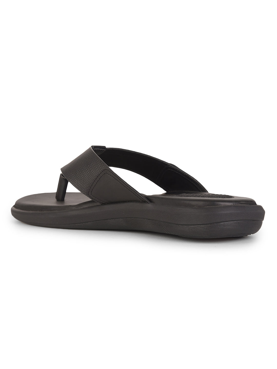 Bata Comfit Men Black Casual Thong Sandal - Black - View 3