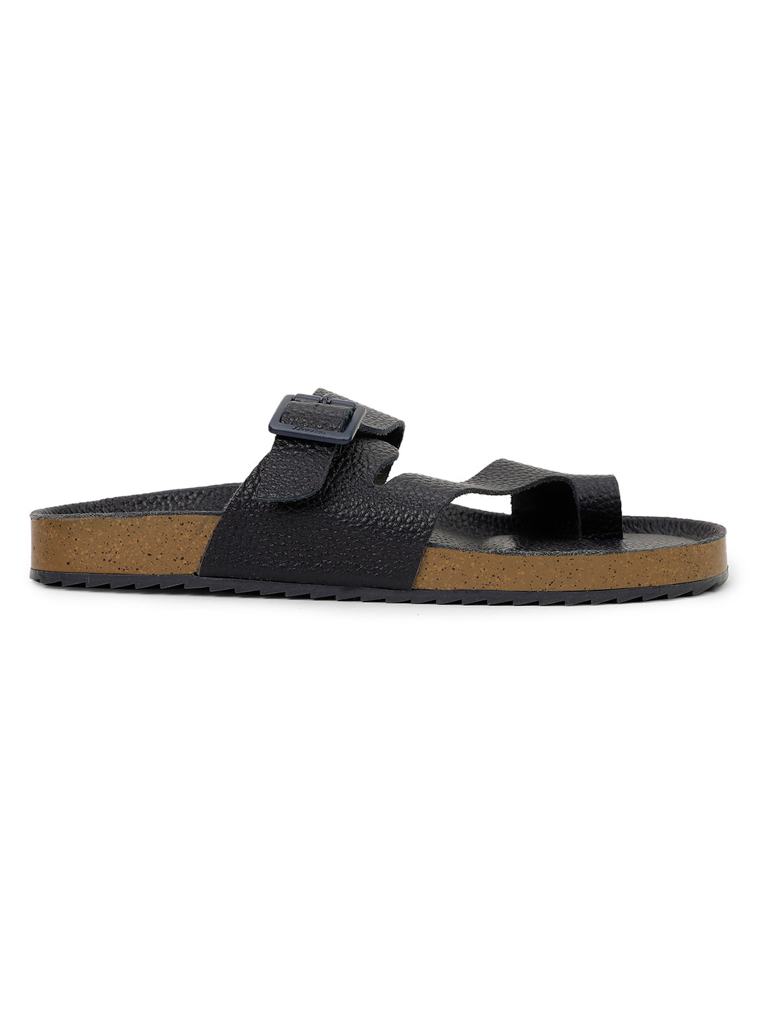 Bata Men Navy Blue Casual Toe Ring Sandal - Navy Blue - View 2
