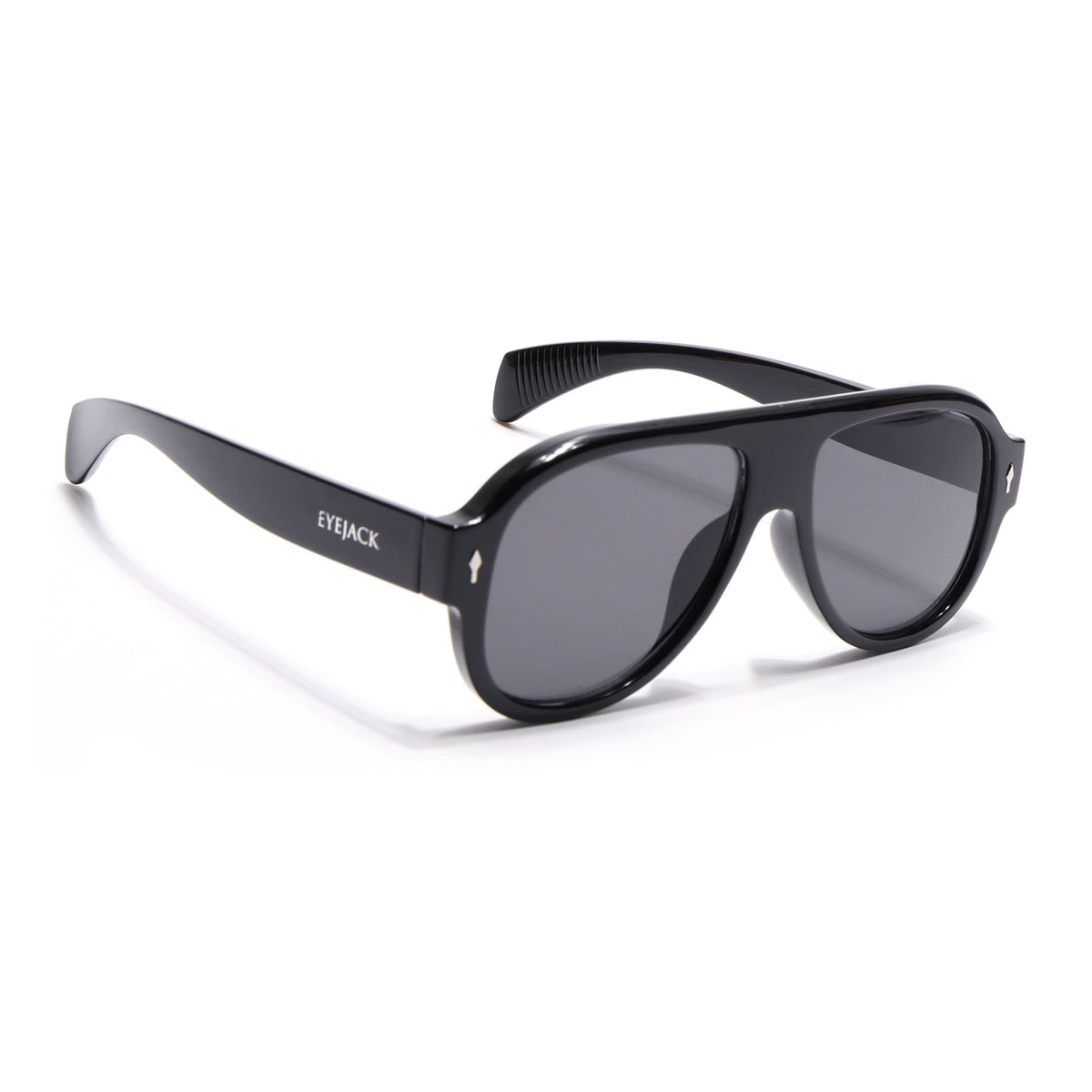 Eyejack Black Oversize Sunglasses for Men and Women - Style 1094 - view 2