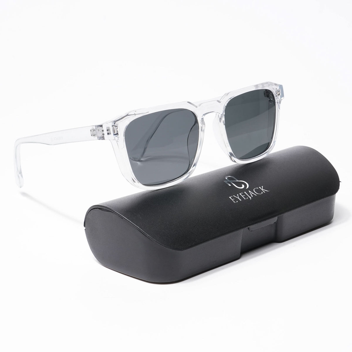 Eyejack Transparent Square Sunglasses for Men and Women - Style L549 - view 7