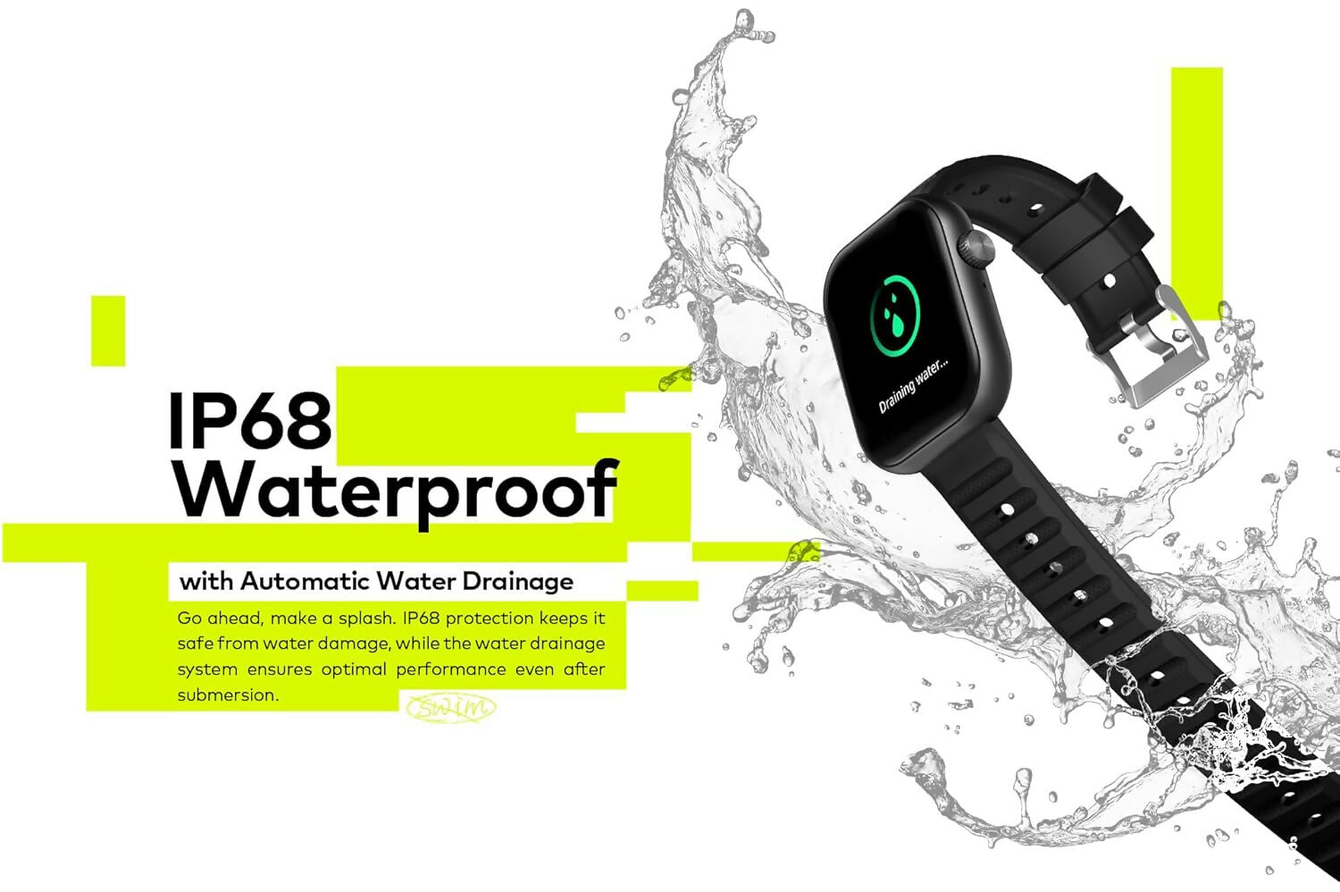 itel Alpha Edge Bluetooth Smartwatch with Square Touch Display LUCKY MOBILES & ELECTRONICS