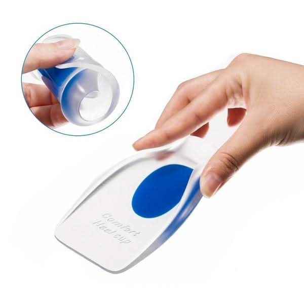 Gel Heel Cups Silicon Heel Pad For Heel Ankle Pain HP DD