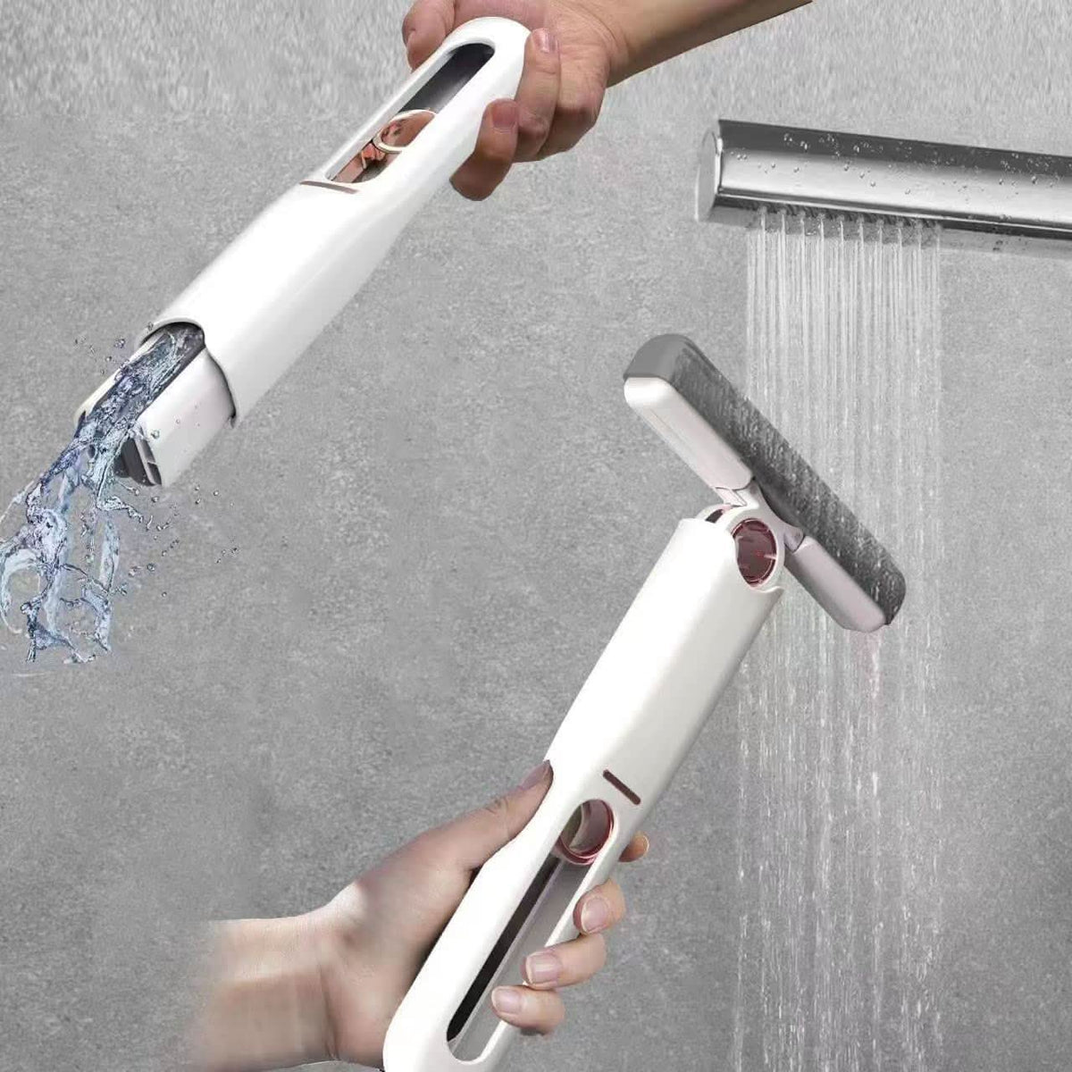 Portable Self-squeeze Short Mop Mini Hand Wash-free Strong Absorbent Mop With 1 Cotton Head Cleaning Sponge For Bathroom Kitchens Table HP DD