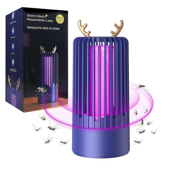 USB Rechargeable Mosquito Zapper Lamp – Indoor/Outdoor Bug Killer & Pest Repeller(Multicolour)