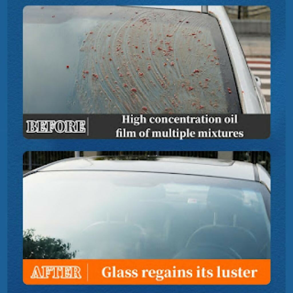 Anti-Fog Glass Cleaner Spray 450ml - Oil Film Remover & Dust Repellent for Car & Home Glass