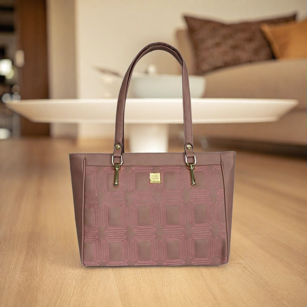Geometric Pattern Tote Bag – Stylish & Spacious Everyday Handbag
