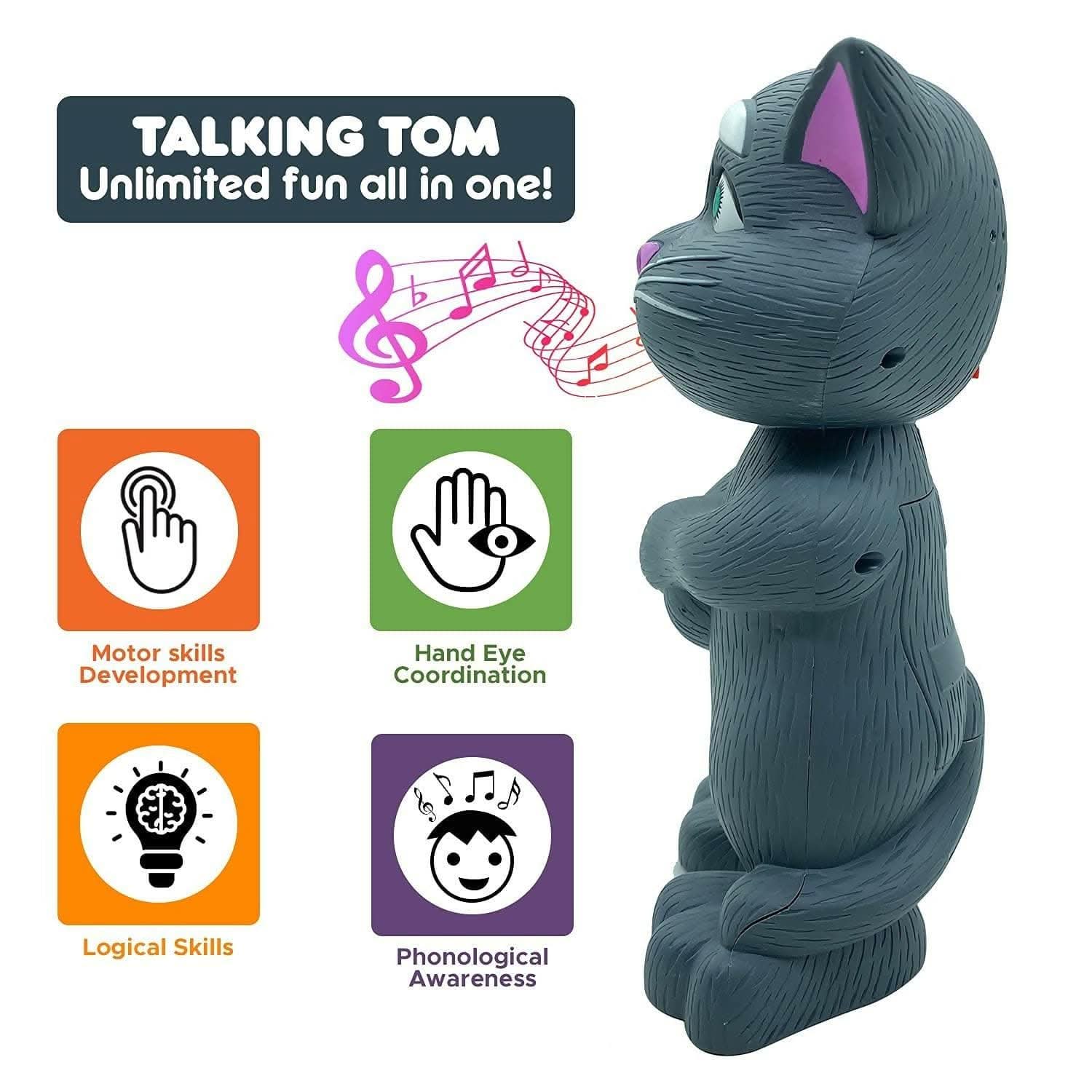 Intelligent Robotic Talking Tom Cat Toy - HalfPe