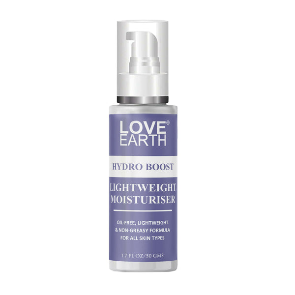 LOVE EARTH HYDRO BOOST LIGHT WEIGHT MOISTURIZER FOR OIL-FREE, LIGHTWEIGHT & NON-GREASY FORMULA FOR ALL SKIN TYPES - 50GM