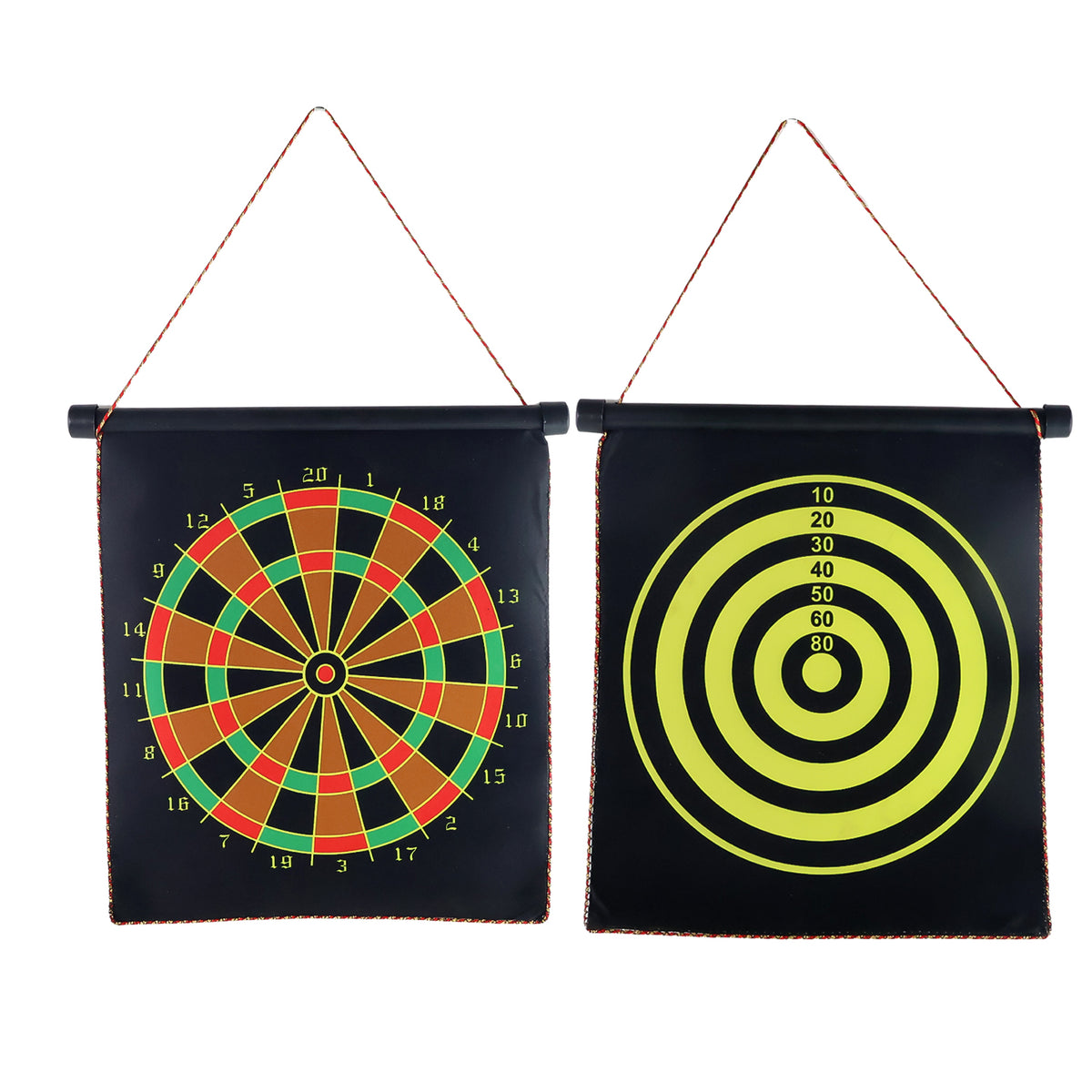 Magnetic Roll-up Dartboard Game - (12-inch Set)