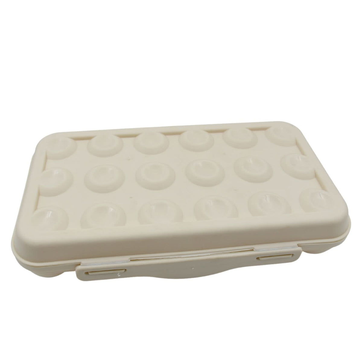 18 Grid Egg Holder with Lid Shock-Proof Egg Storage Box for Fridge & Camping HP DD