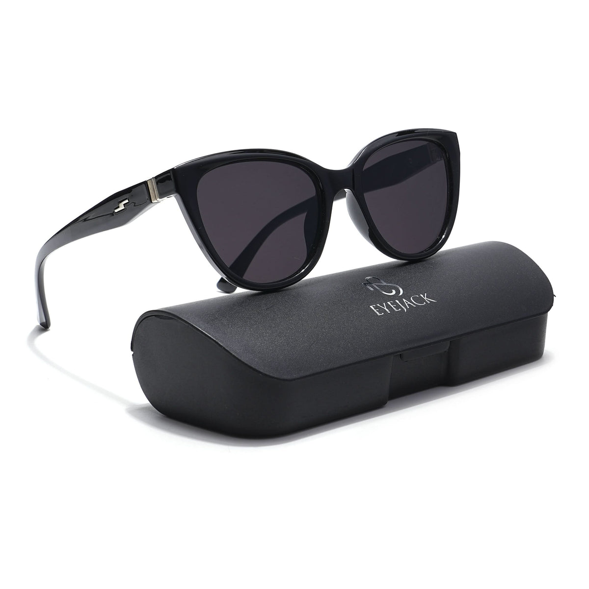 Eyejack Black Cateye Sunglasses for Men and Women - Style L759 - view 7