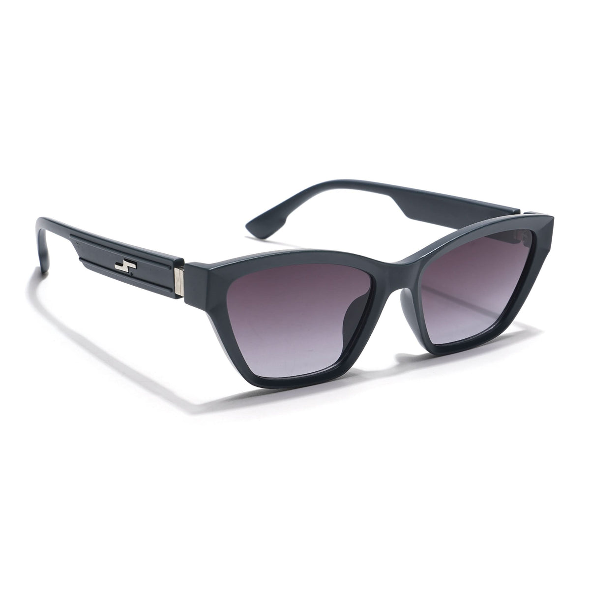 Eyejack Grey Clean Cateye Sunglasses for Men and Women - view 2