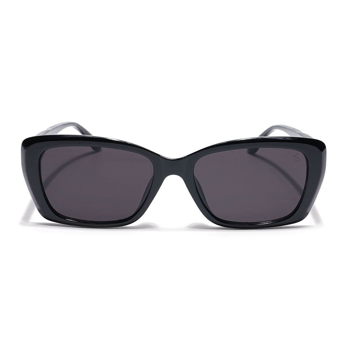 Eyejack Black Rectangle Sunglasses for Men and Women - view 4