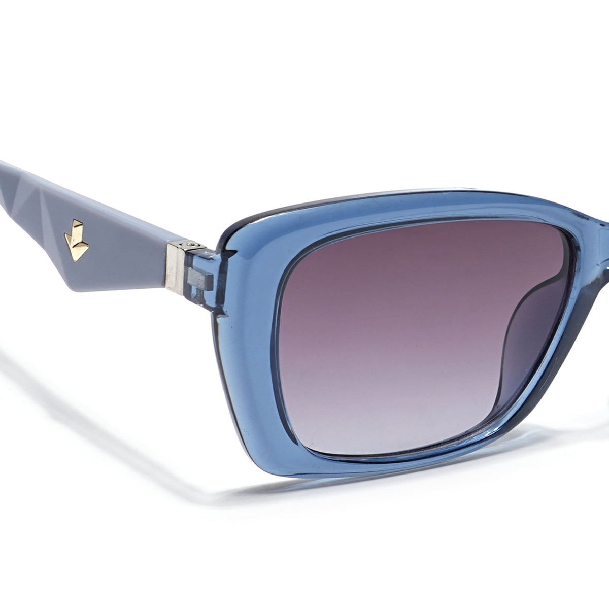 Eyejack Blue Rectangle Sunglasses for Men and Women - view 5