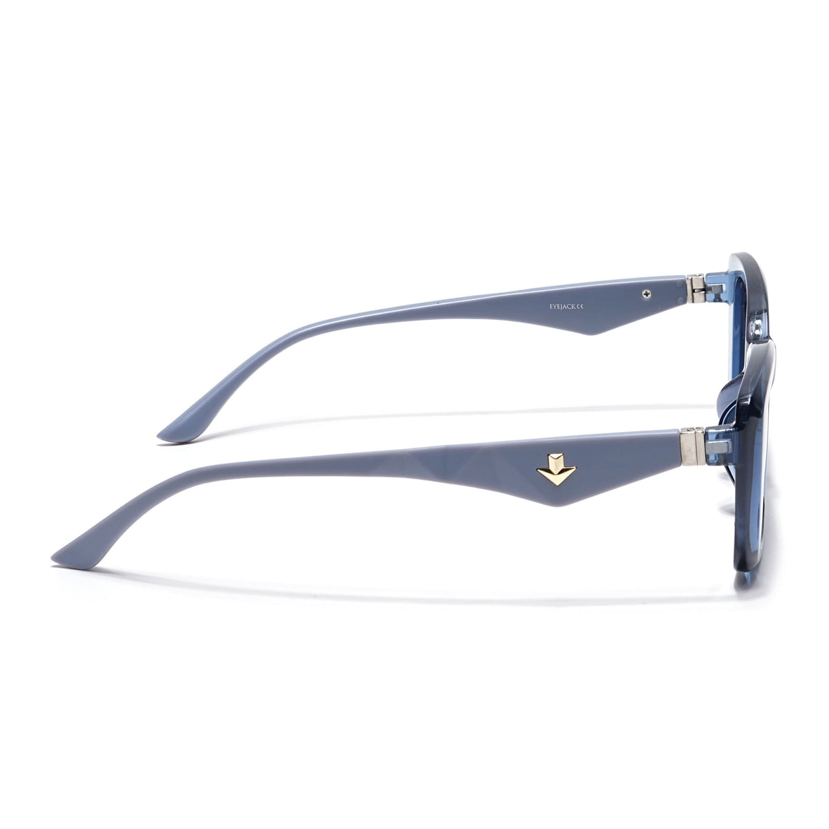 Eyejack Blue Rectangle Sunglasses for Men and Women - view 7