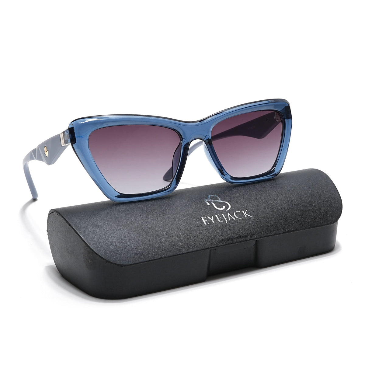 Eyejack Blue Cateye Sunglasses for Men and Women - Style L850 - view 10