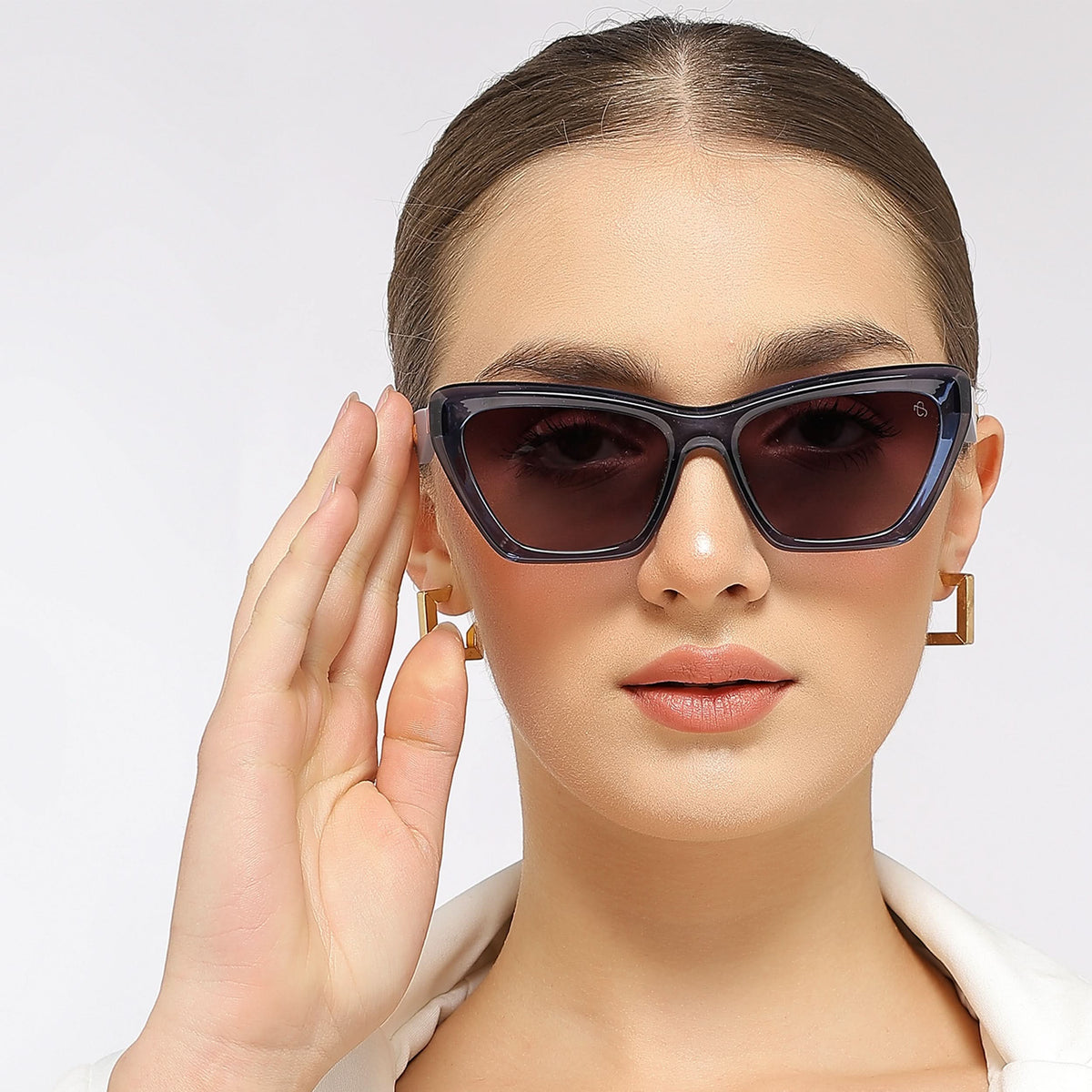 Eyejack Blue Cateye Sunglasses for Men and Women - Style L850 - view 7