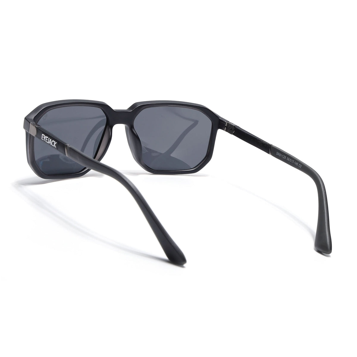 Eyejack Matte Black Wayfarer Sunglasses for Men and Women - Style 1138 - view 6