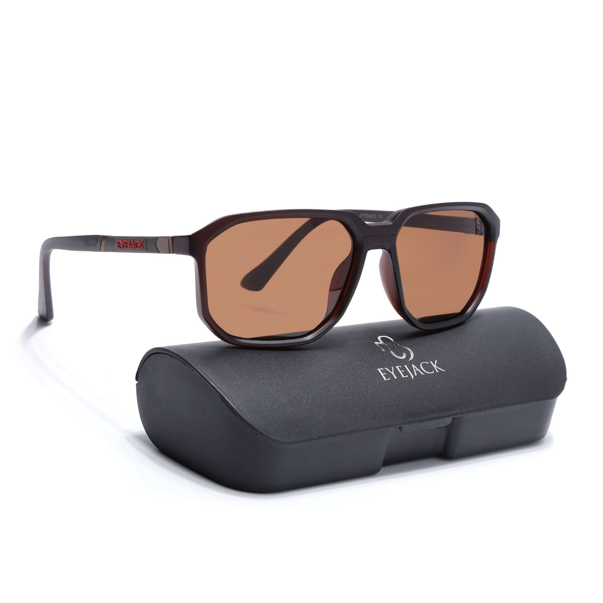 Eyejack Brown Wayfarer Sunglasses for Men and Women - Style 1139 - view 8
