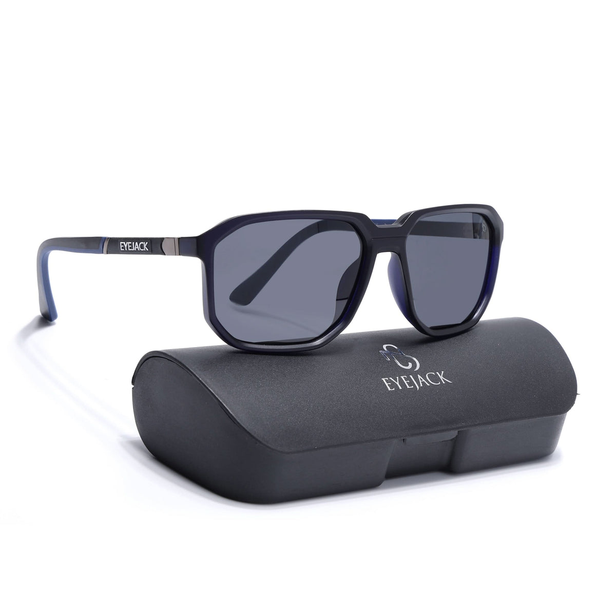 Eyejack Blue Wayfarer Sunglasses for Men and Women - Style 1140 - view 8