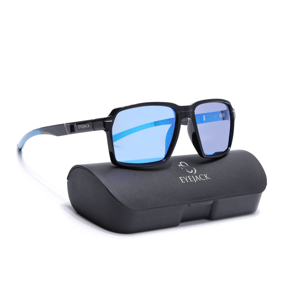 Torque Shine Black Wayfarer Sunglasses for Men and Women - Style 1144 - view 6