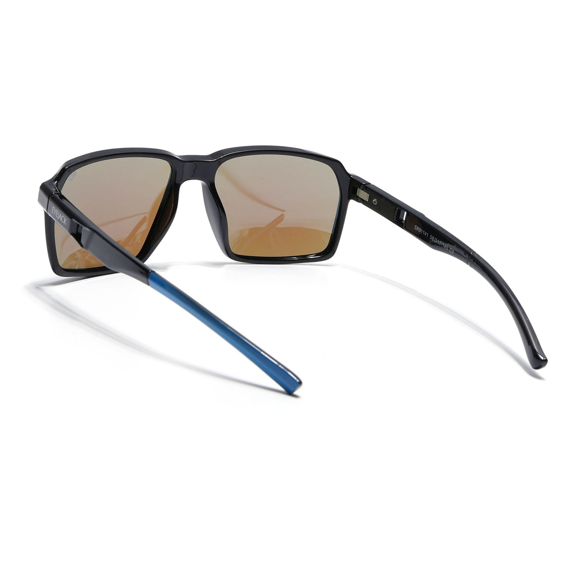 Torque Shine Black Wayfarer Sunglasses for Men and Women - Style 1144 - view 4
