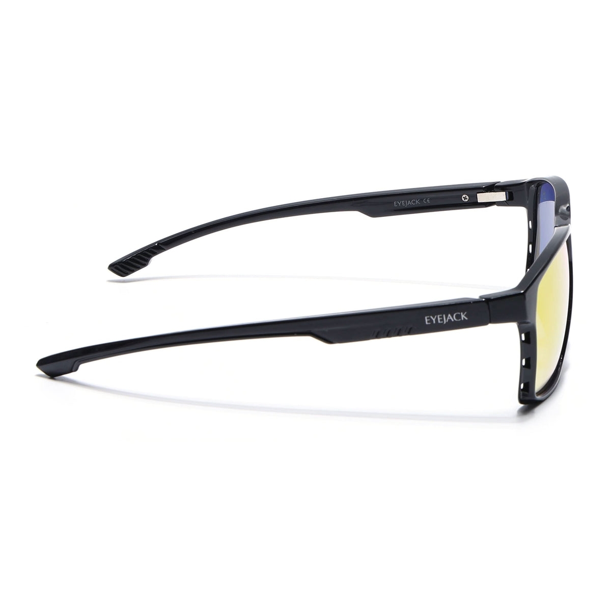 Eyejack Shine Black Square Sunglasses for Men and Women - Style 1148 - view 5