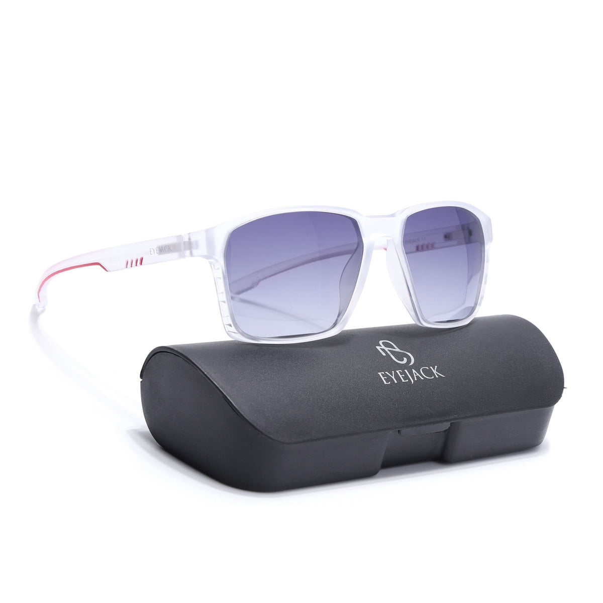 Eyejack Transparent Square Sunglasses for Men and Women - Style 1151 - view 8