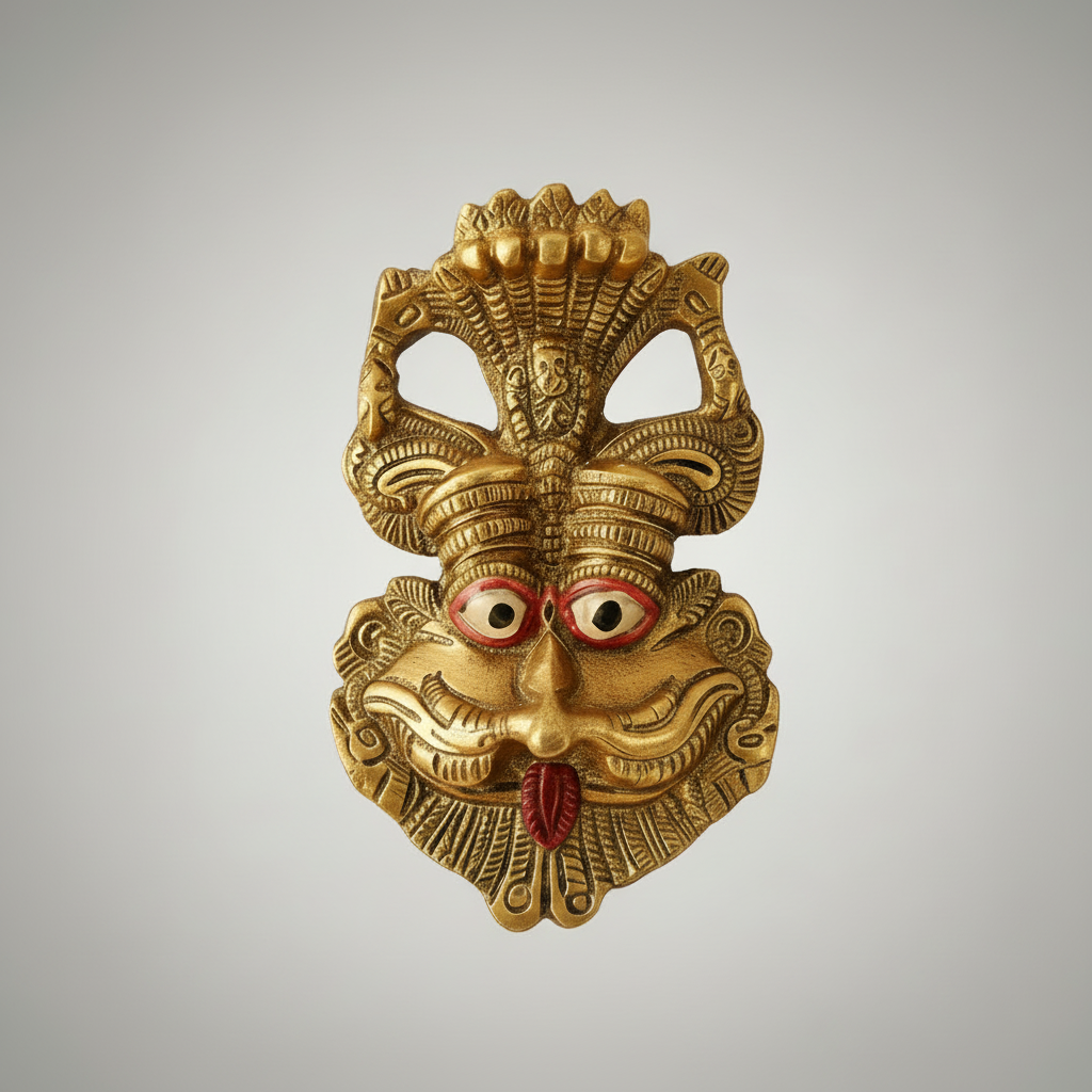 Keerthi Mukhudu Wall Hanging – Sacred Kirtimukha Face for Protection, Vastu & Spiritual Decor