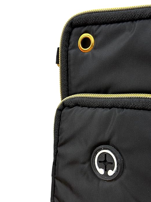 Buddy Cares Korean Crossbody Bag for Women – Lightweight Shoulder Handbag with Gold Trim – Detail View